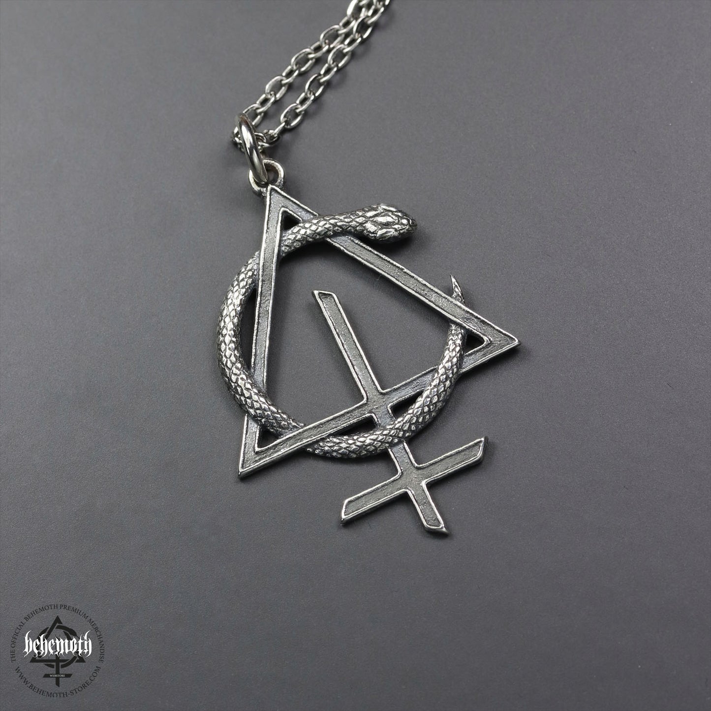 Behemoth 'CONTRA' sterling silver necklace