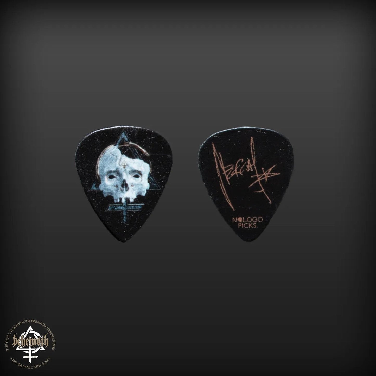 Behemoth 'Contra Skull' black Nergal signature guitar pick