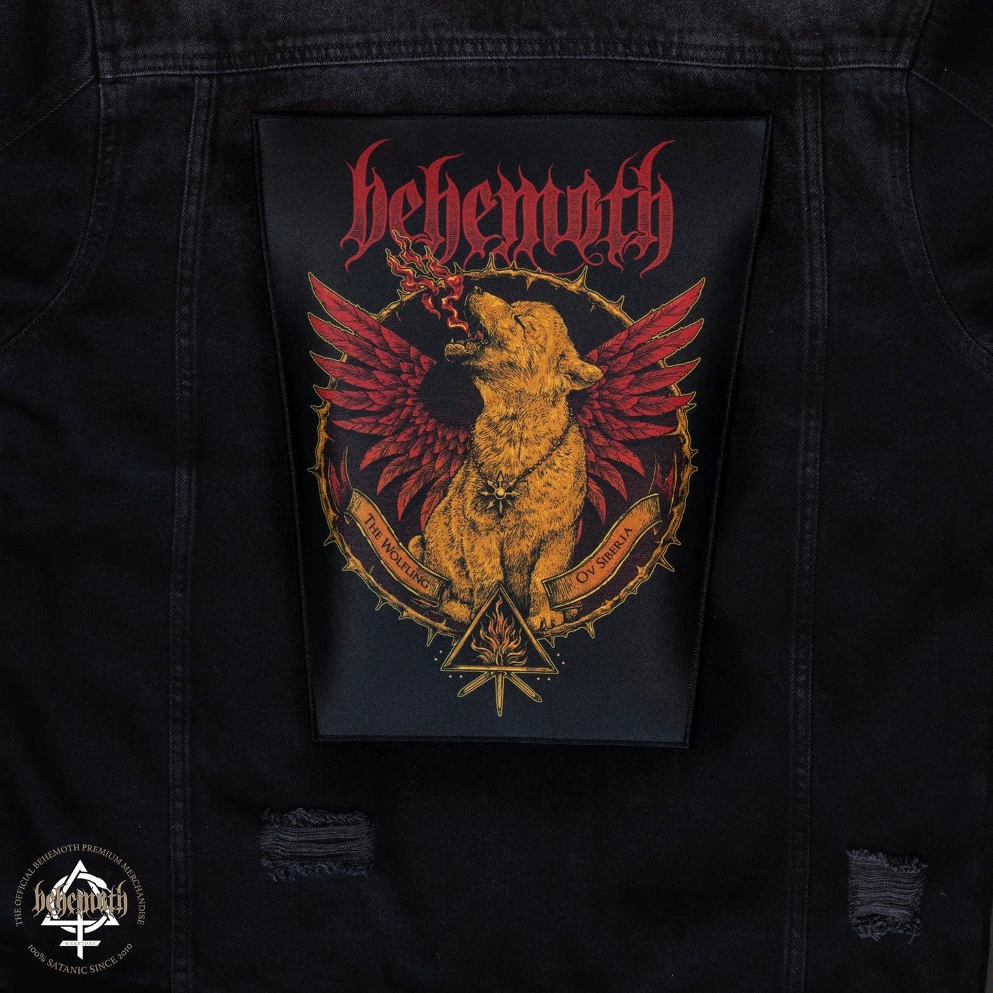 Behemoth 'The Wolfling Ov Siberia' iron-on Backpatch