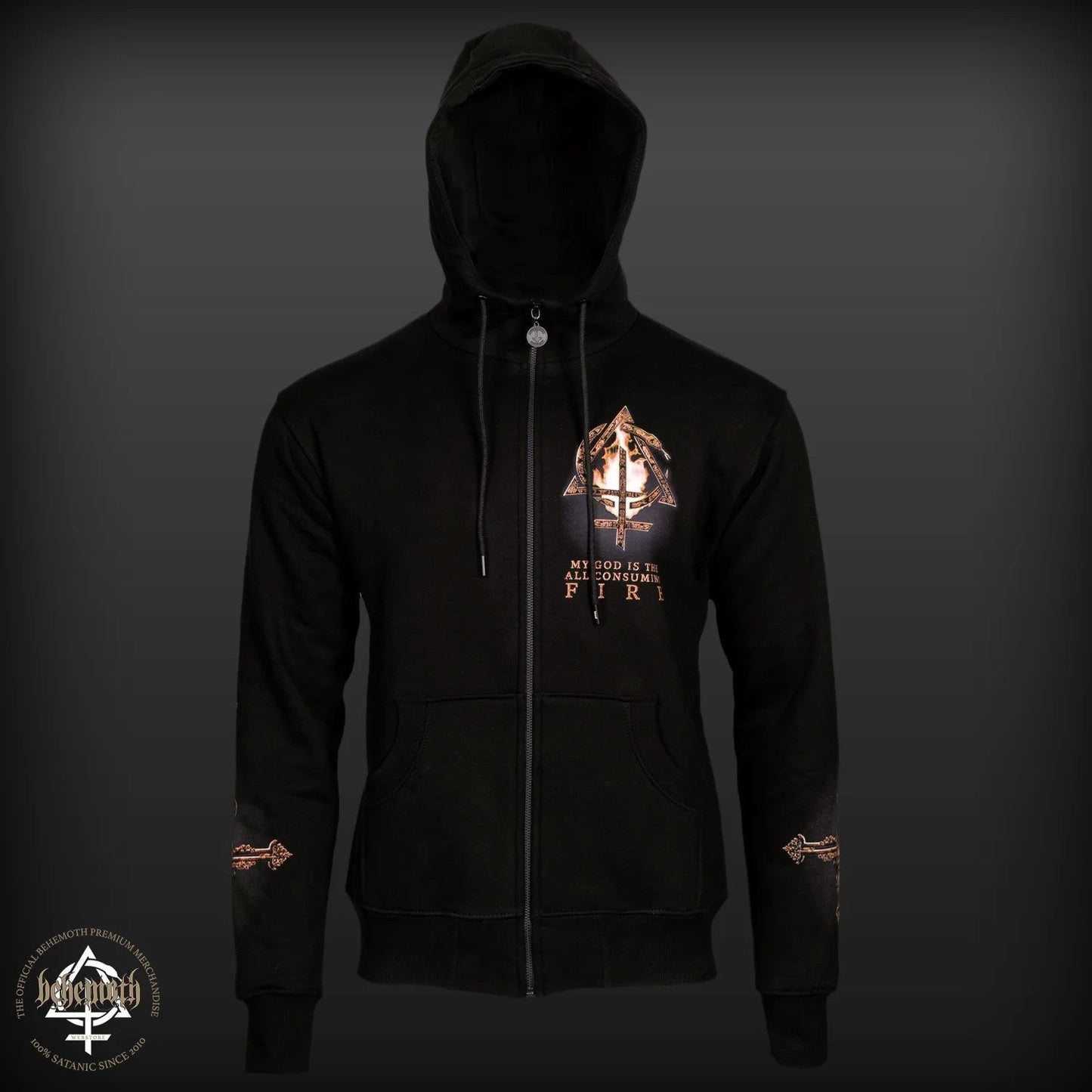 Behemoth 'Baphomet' zipped hoodie