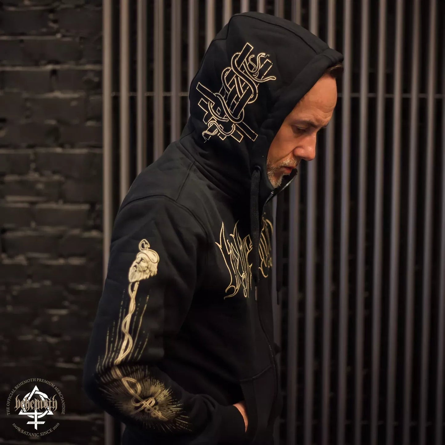 Behemoth 'Adalbert' hooded sweatshirt with zip