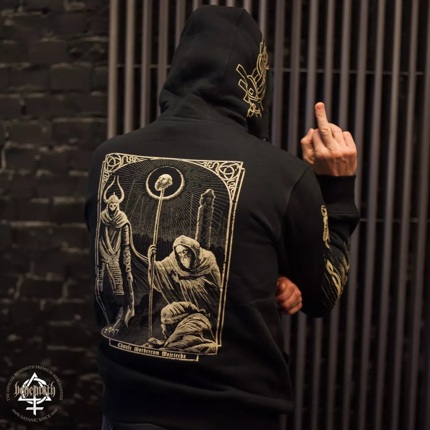 Behemoth 'Adalbert' hooded sweatshirt with zip