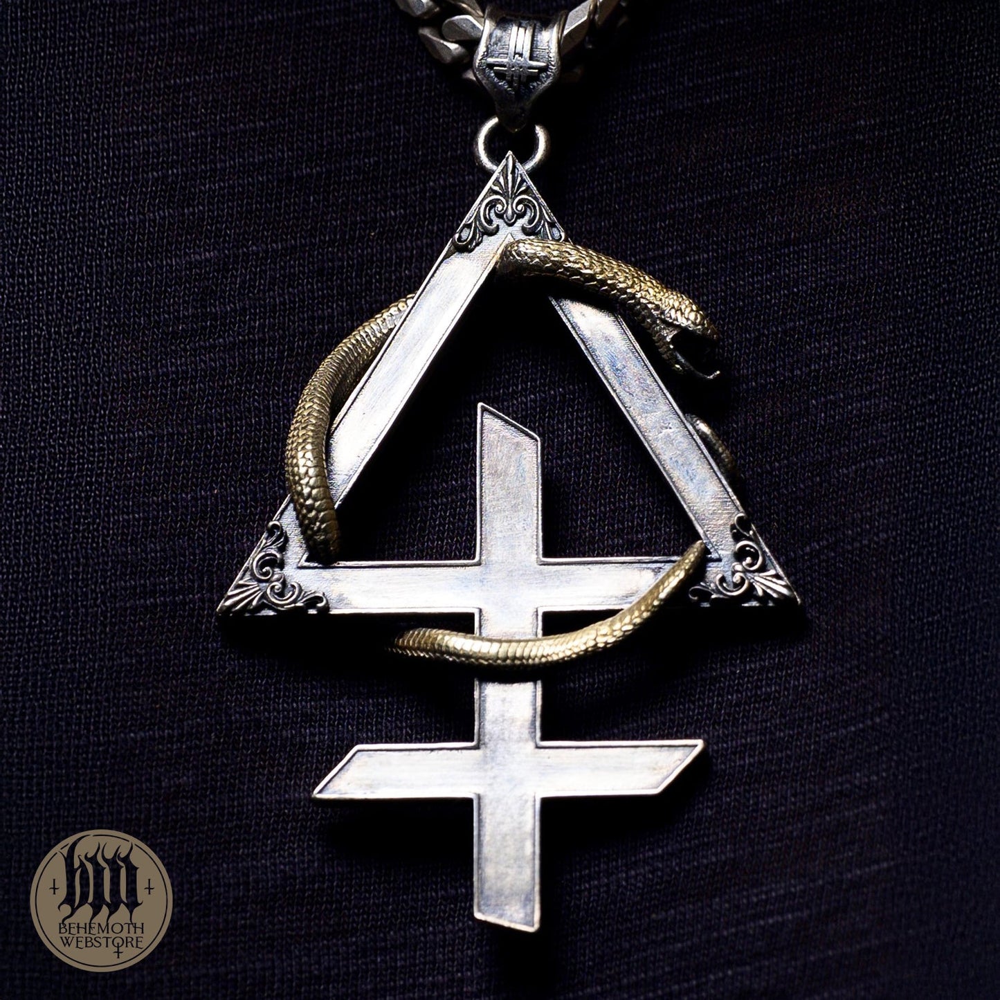 Behemoth 'Opvs Contra Natvram' necklace by Mortis Ores PREORDER